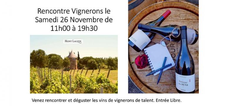 Rencontre Vignerons Samedi 26 Novembre